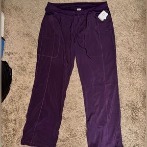 Eggplant purple tall scrub pants